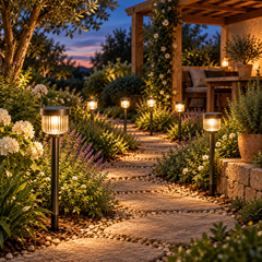 Arvelinan™ GlowPath Solar Garden Lights